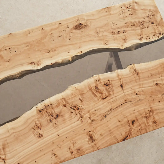 Rustic Poplar Live Edge Conference Table CT029