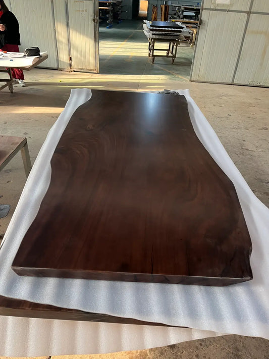 DT051 Luxury Walnut Epoxy Dining Room Table handcrafted epoxy wood table