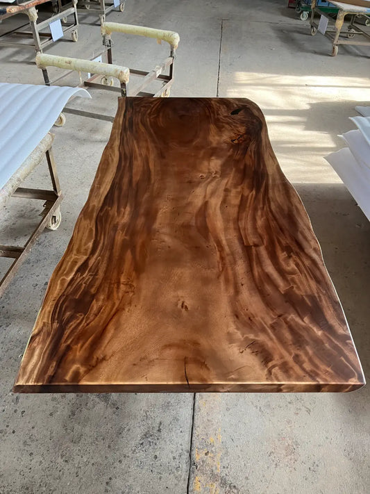 DT056 Modern Live Edge Epoxy Dining Table handcrafted epoxy wood table