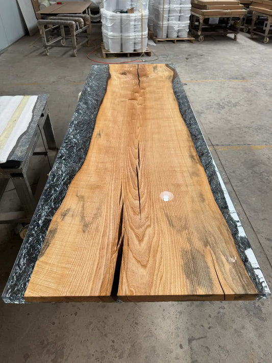 Custom Epoxy Resin River Conference Table CT018