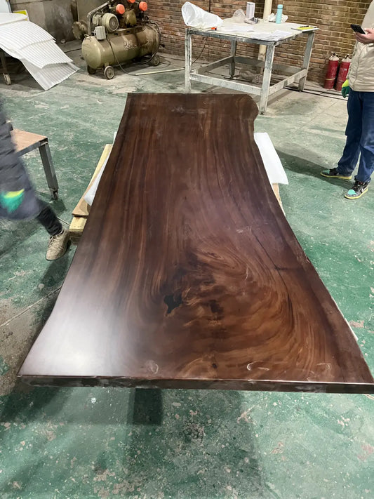 CT036 Modern Walnut Resin Conference Table handcrafted Soild Wood wood table for meeting spaces