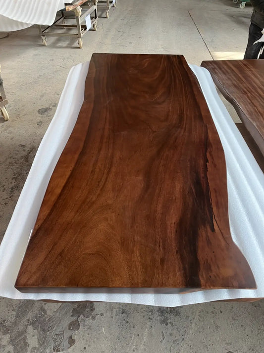 DT050 Custom Soild Wood Dining Table handcrafted epoxy wood table